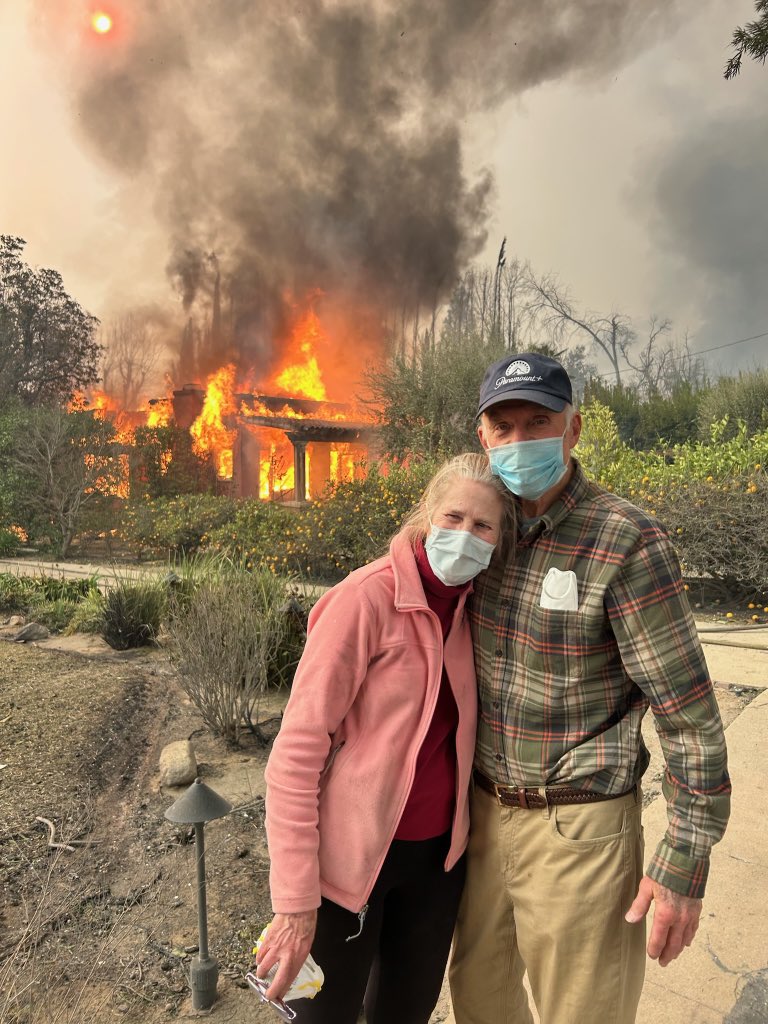 Hi, this is Cameron, your Palisades neighbor. My family lost our house on Palmera. My parents also lost their home in Altadena in the Eaton fire. Since you’ve been sharing videos of homes burning on Jan 8 with no water or firefighters, I wanted to share this picture of my 80 year
