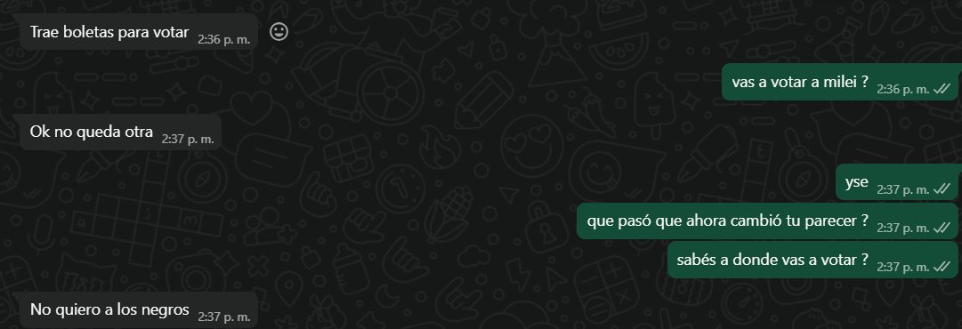 Comentario de mi abuela respecto a las elecciones, todo bullish para LLA