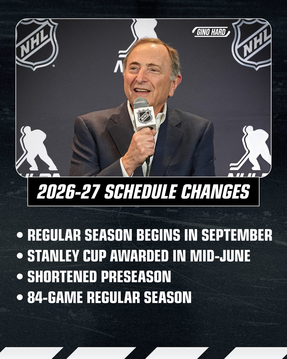 GinoHard_'s tweet photo. MAJOR changes are coming to the NHL schedule in the near future, including an 84-game regular season 😲📅

(h/t @PierreVLeBrun) https://t.co/Mn9T0loP8x