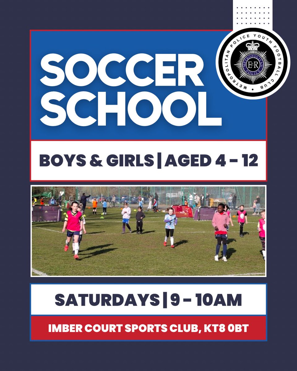 🔹MPYFC Saturday Soccer School🔹
__

Returns Saturday 13th September❗️
__

9am - 10am, Saturdays, Imber Court📍
__

Book via our website! Link in bio📲