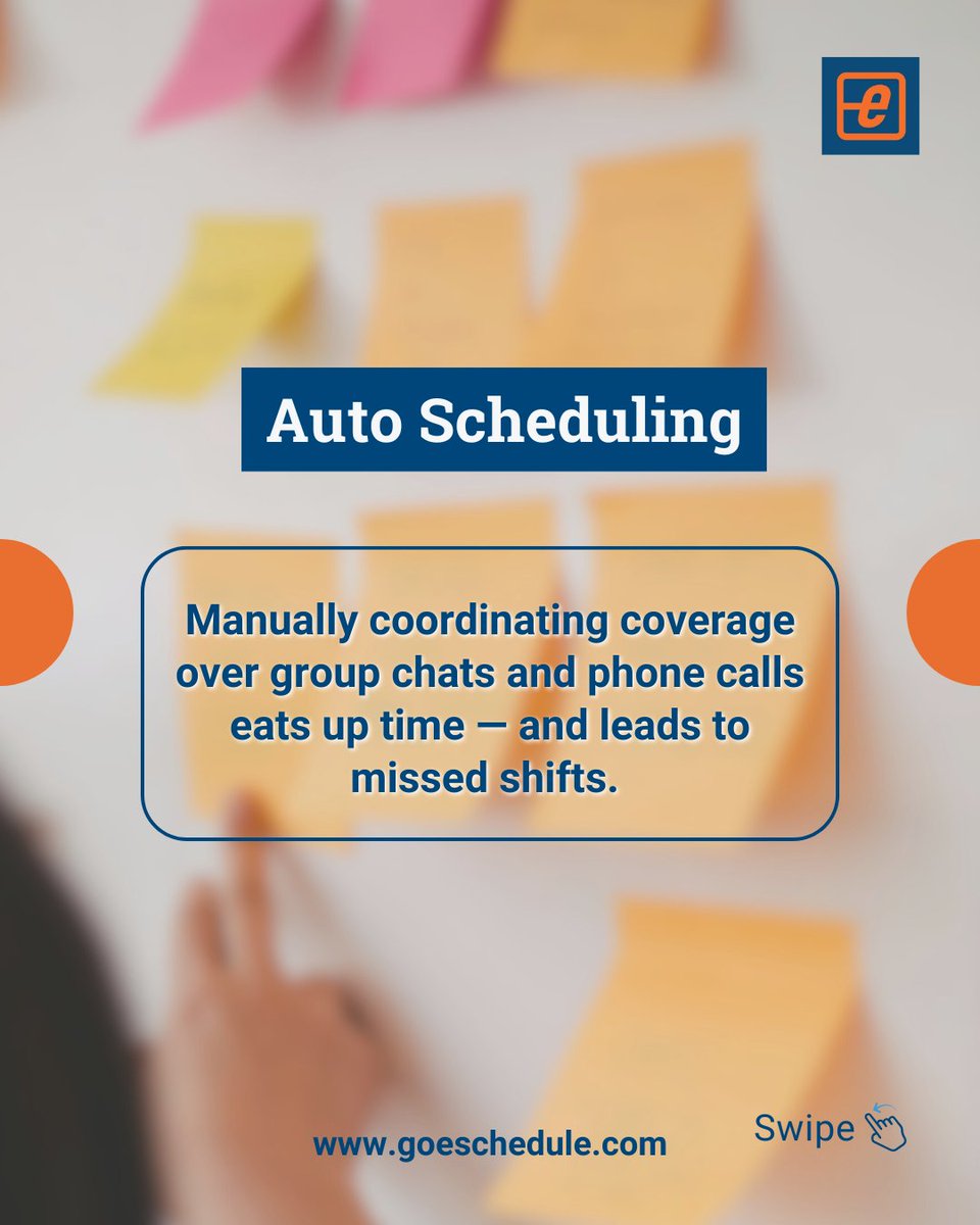 goeschedule's tweet image. Discover Auto Scheduling, Shift Swaps, Alerts, Reports & Cert Tracking—all inside eSchedule.
Smarter scheduling starts here 👉 goeschedule.com
#eSchedule #SmartScheduling #WorkforceManagement #PublicSafety #FirstResponders #EMS #Firefighters #Police #Dispatchers