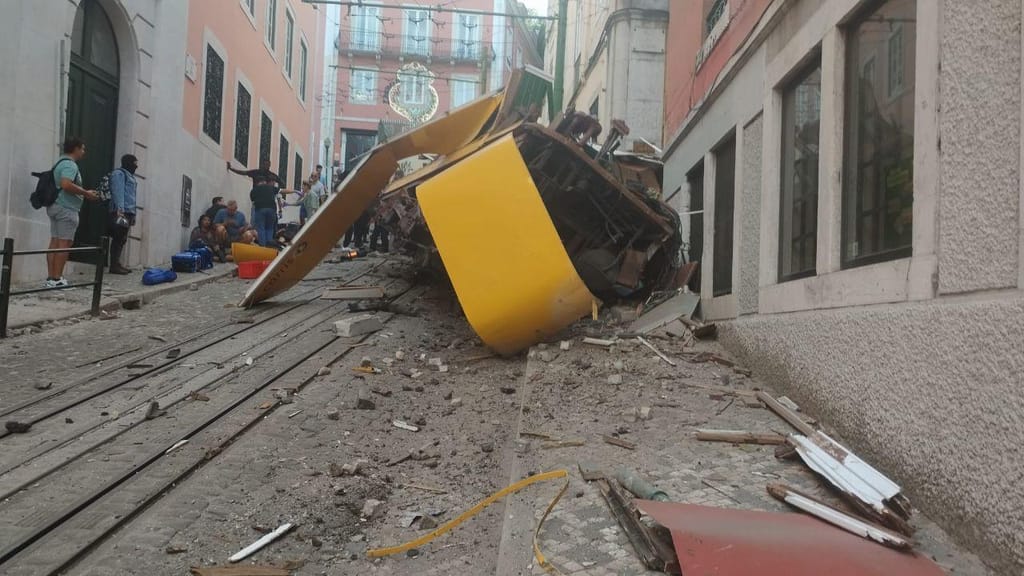 Descarrilamento no Elevador da Glória