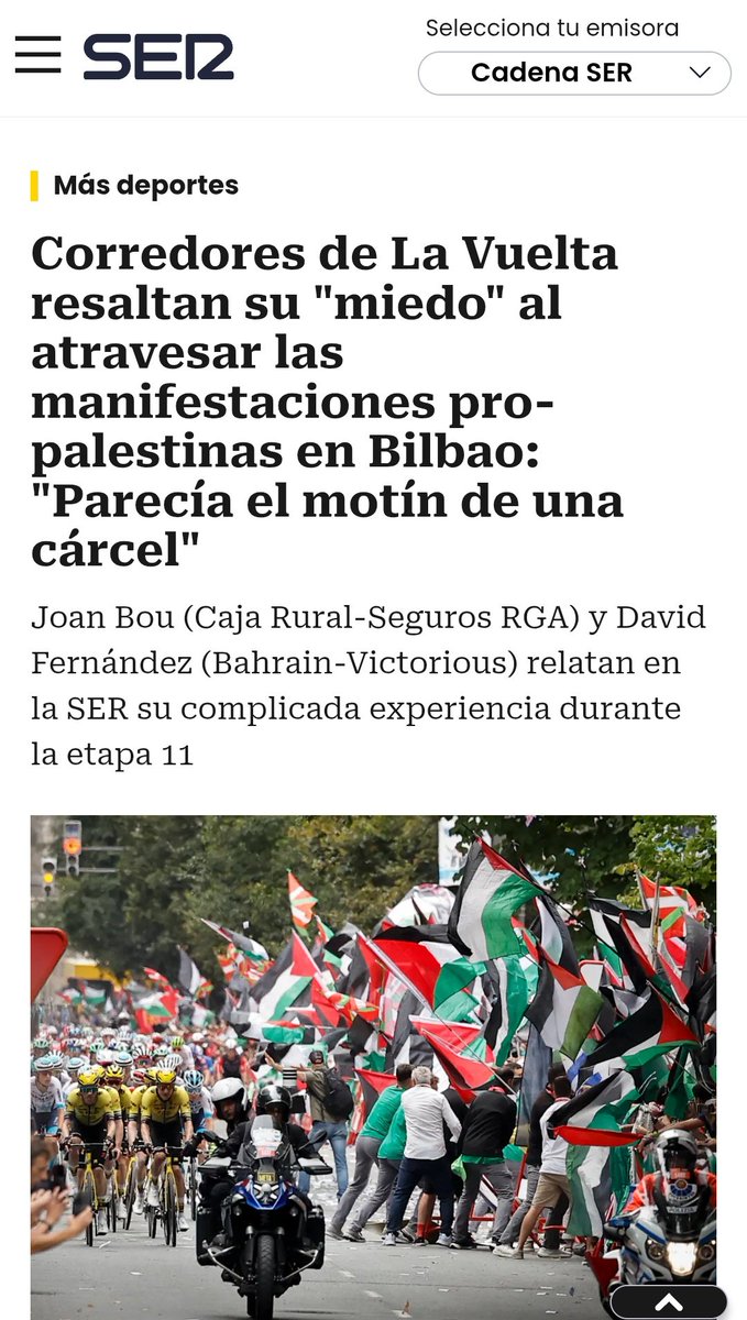 Imagínate 'vivir" en Gaza y leer lo que algunos entienden por miedo.