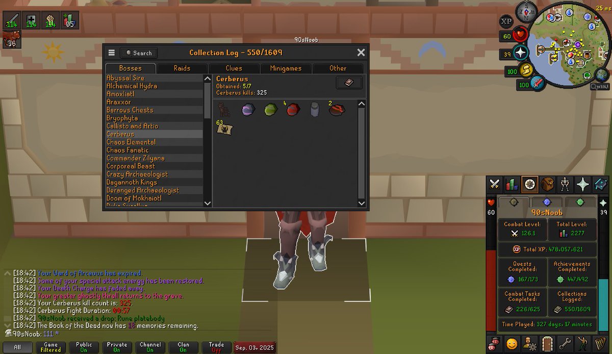 Primordial #1 today followed by another 3, Eternal is from over a year ago so still hunting that to max the Treads. WML!

#osrs #runescape #scottish