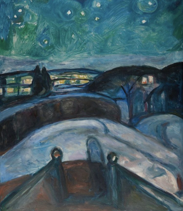 Edvard Munch
Starry Night (1922-24)
