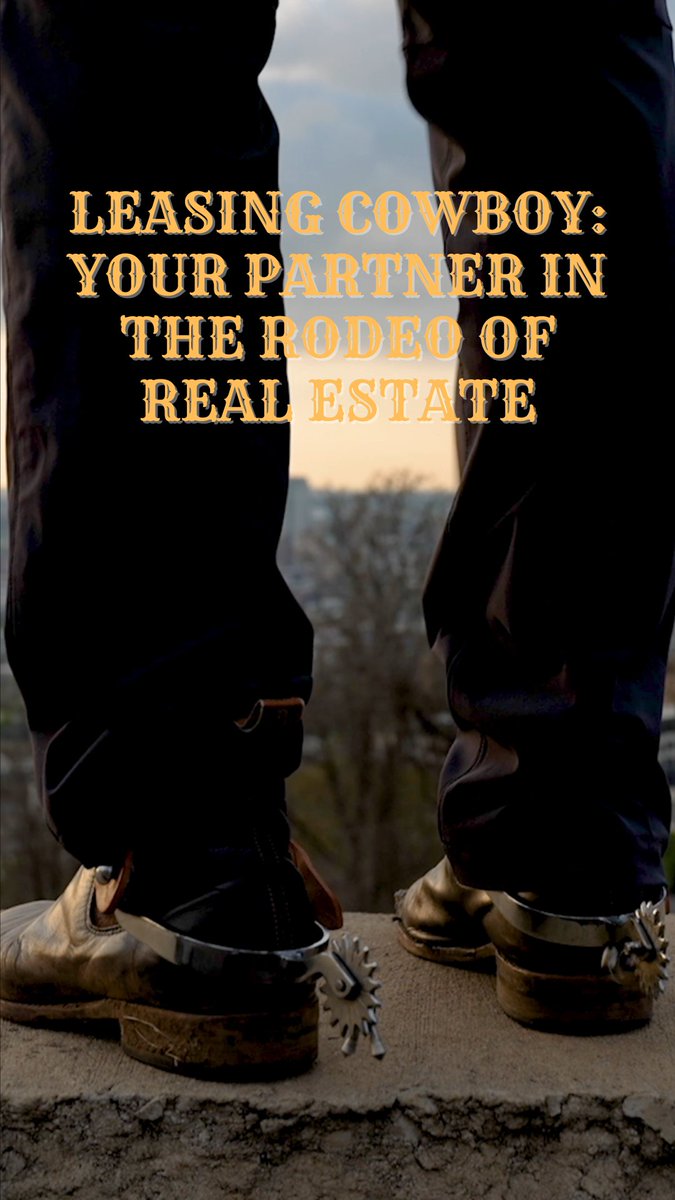 LeasingCowboy's tweet photo. Leasing Cowboy: Your partner in the rodeo of real estate. Giddy Up! https://t.co/asP1kiL7od