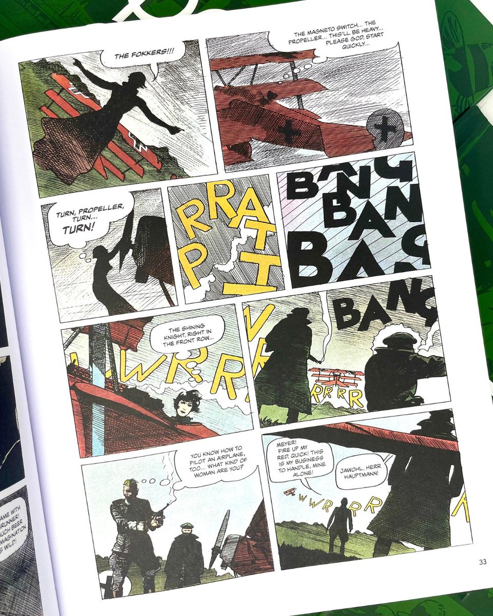 Now in English for the first time, Italian comics master Attilio Micheluzzi’s classic graphic novel follows the dramatic adventures of a mysterious heroine during the end of World War I: Petra Chérie is out 12/2! ow.ly/ik2F50WQB3k