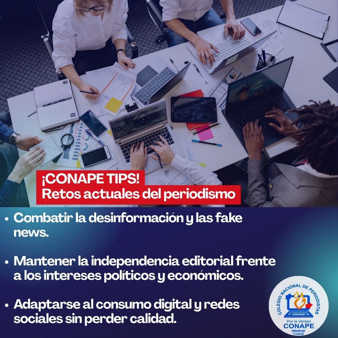 #ConapeTips #RetosActualesdelPeriodismo 

#Coclé #Veraguas #Conape