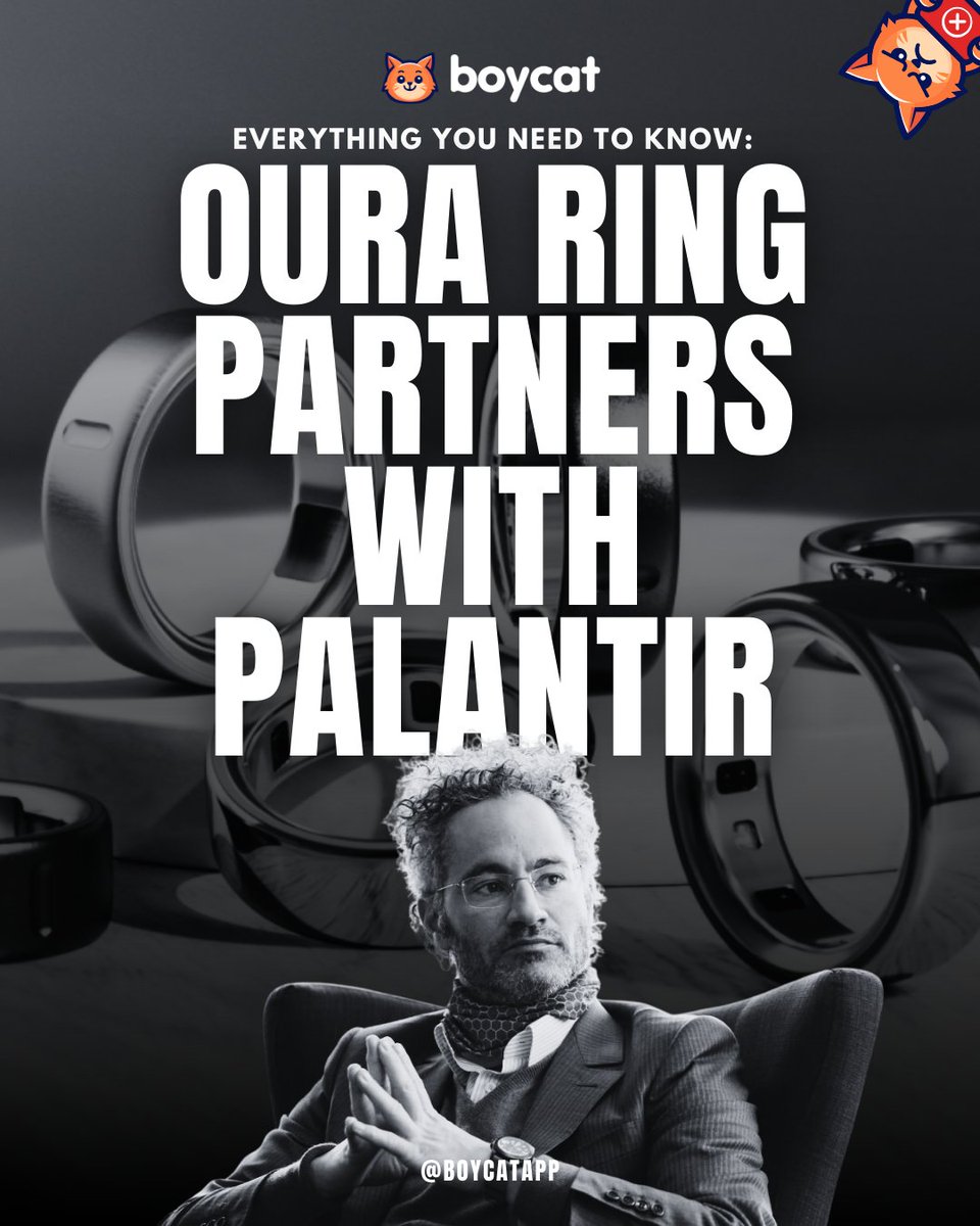 The <a href="/ouraring/">ŌURA</a> Ring just partnered with Palantir—yes, that Palantir. 

Everything You Need to Know About the partnership below 🧵👇
