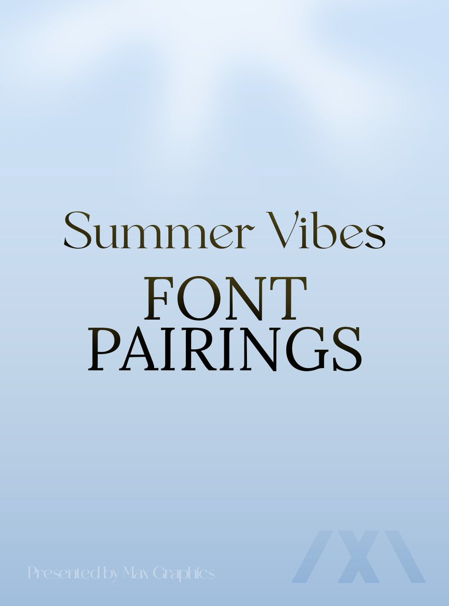 maxgraphdesign's tweet image. My favorite summer-vibes font pairings! 🌞

👉 Save this for your next project and thank me later

If you would like to commission my work, link in bio 🔼

#GraphicDesigner #brandingstrategy #logos #font 
#Fontpairings