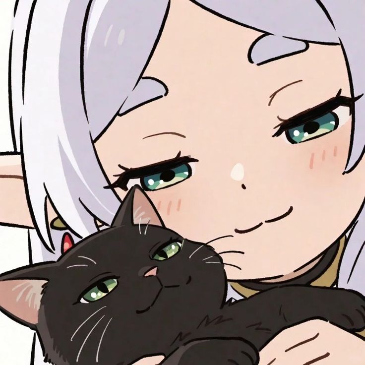 Frieren loves cats! ᗜ⩊ᗜ 🩵

#frieren #cats