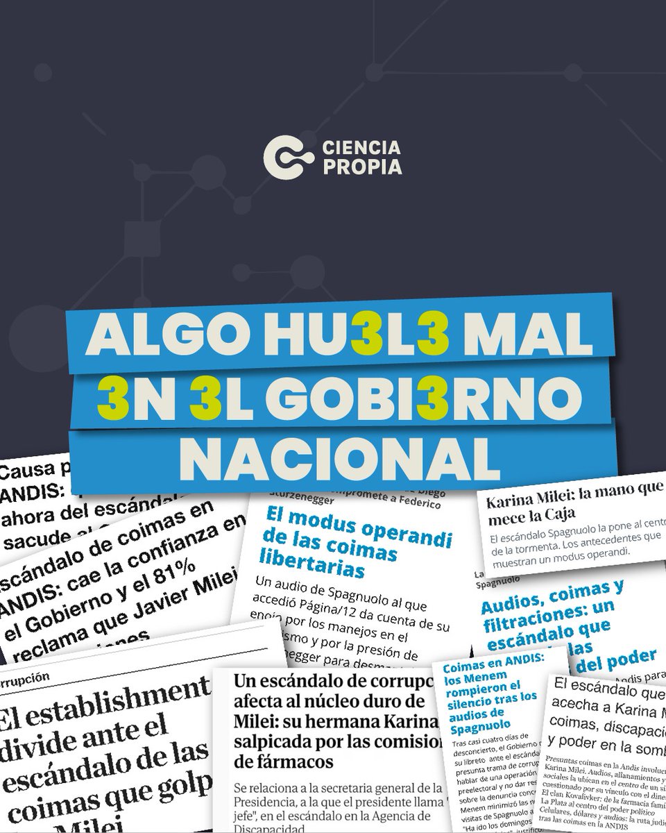 Hay dólares para Karina Milei pero no hay para investigaciones, ingresos a CIC, estipendios... 
🧵