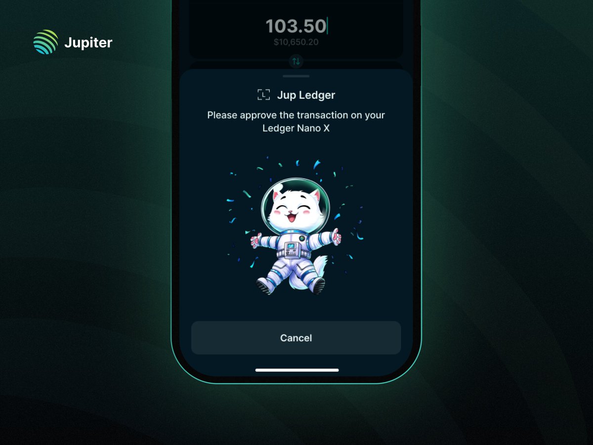 Ledger integration in Jupiter Mobile