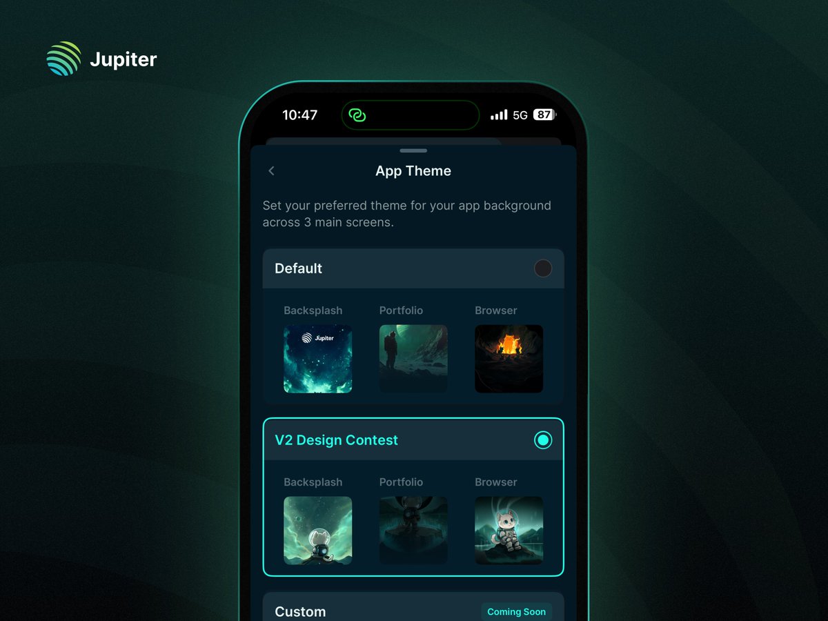 New theme and personalization options in Jupiter Mobile