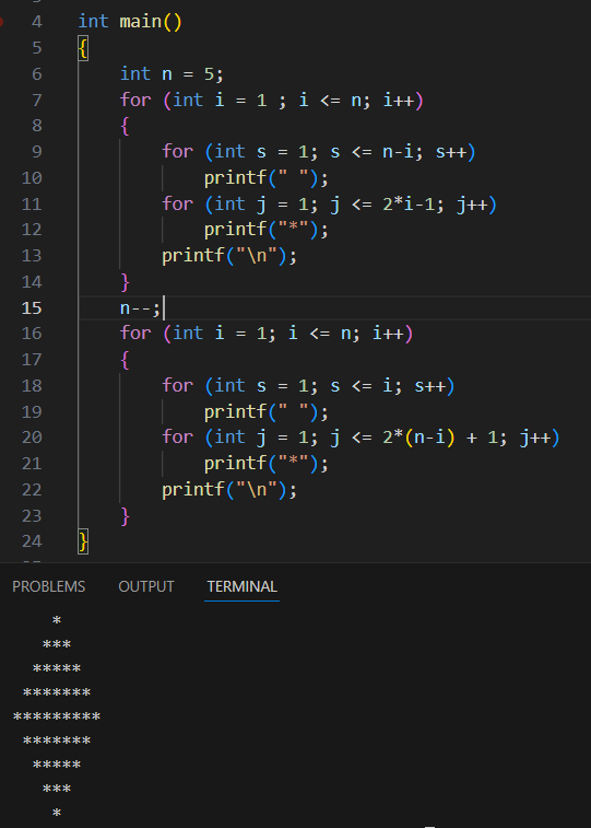 sh1v_ansh's tweet image. Day 20/100 #100DaysOfCode
Conquered the C diamond pattern problem after 2 hours of math!

Now starting functions and it feels like unlocking a superpower. Also squeezed in some computer networks.

What programming concept first blew your mind?