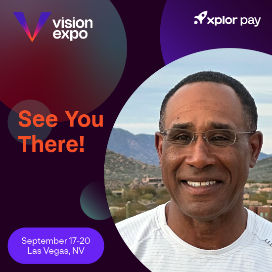Connect with payment expert Robert Beck in Sin City during Vision Expo West! 🎰👀💰