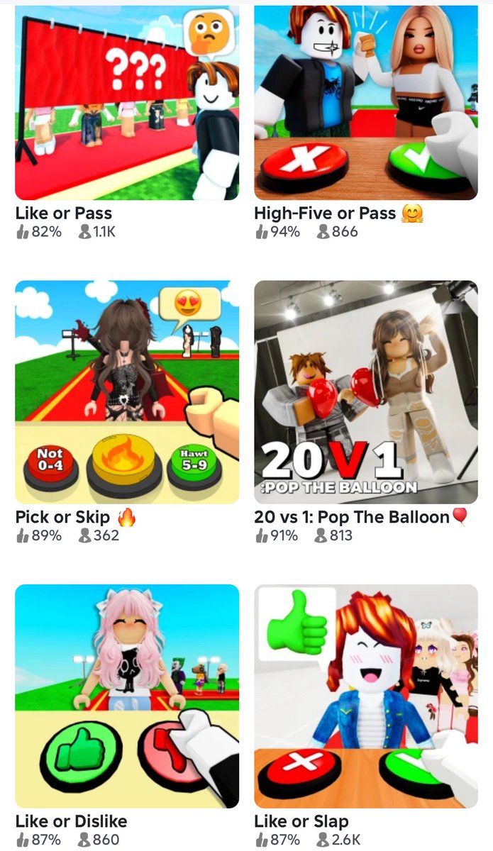 <a href="/Roblox/">Roblox</a> Why does Roblox allow smash or pass games for 5 and up? Some of these creators are verified on the platform