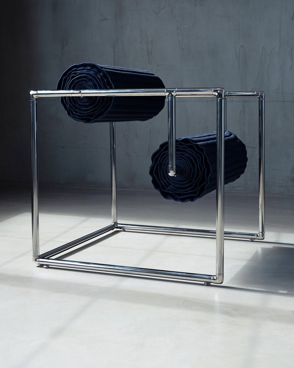 Introducing the newest collaborator for <a href="/GStarRAW/">G-StarRAW</a> The Art of Raw, Caroline Chao, New York-based designer. Caroline Chao created The Roll-Up Chair.
Inspired by New York’s compact interiors and the utility of camping and military gear, the chair is sculptural, functional, and fully