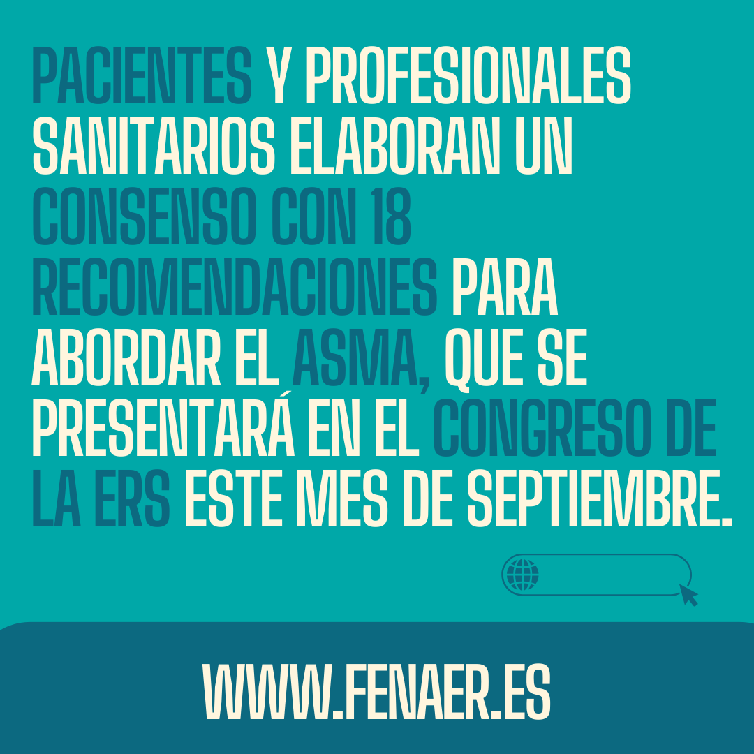 asmapacientes's tweet image. 🌍 Pacientes y profesionales acuerdan un consenso europeo con 18 recomendaciones para mejorar el control del #asma. Promueven: Inhaladores personalizados, decisiones compartida, y apoyo tecnológico El documento se presentará en el congreso @EuroRespSoc 
f.mtr.cool/skupvdyvwo