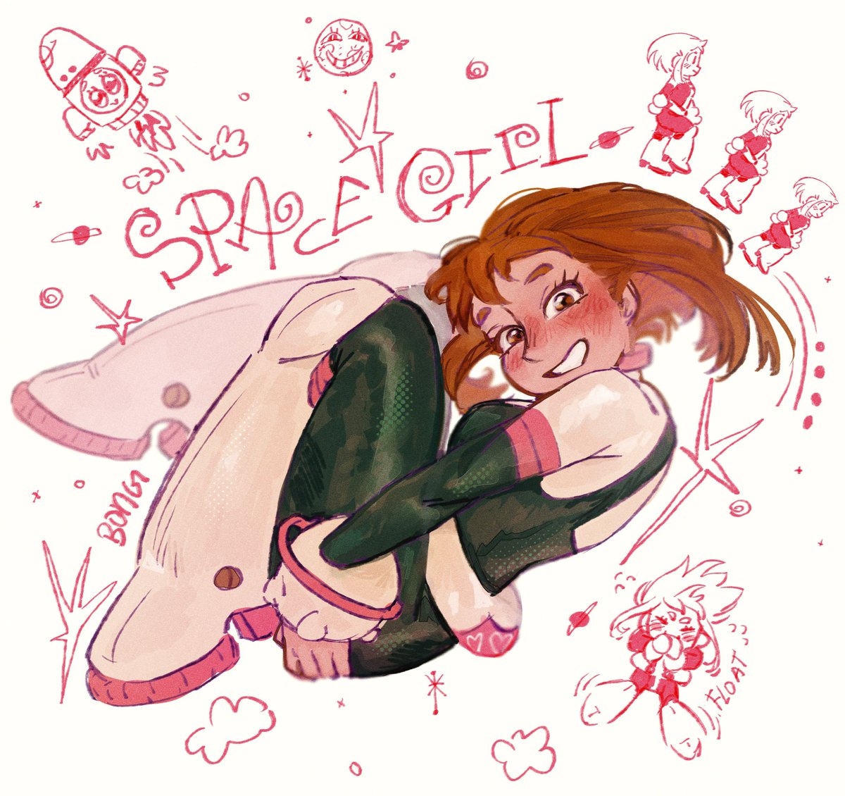 “Space girl, show me the stars~” — Frances Forever #ochako #Ochakouraraka #BNHA #BNHAfanart