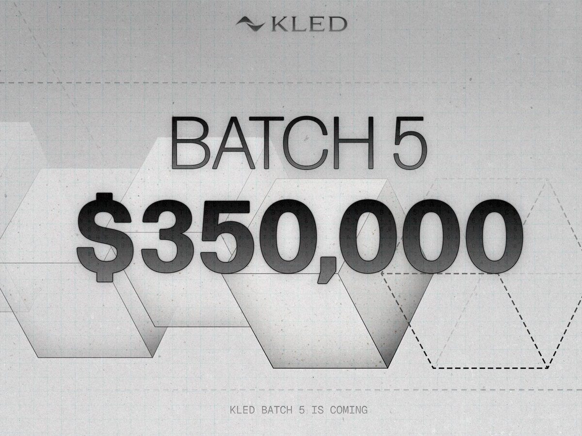 We’re excited to announce $KLED Batch 5.

Our 24-hour livestream crushed expectations, so we’ve more than doubled the batch size. With the flywheel active, another $115K+ in periodic token buybacks is locked in.

After Batch 4, waitlisted users #1000-2000 will unlock access to