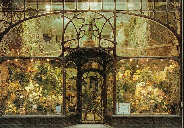 Art nouveau flower shop, Brussels