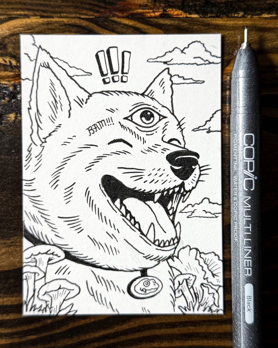 Need ideas to title this one. 🙏🏻

Can you do better than Third Eye BAM?

Inking complete—time for shading and details.

BAM 💥