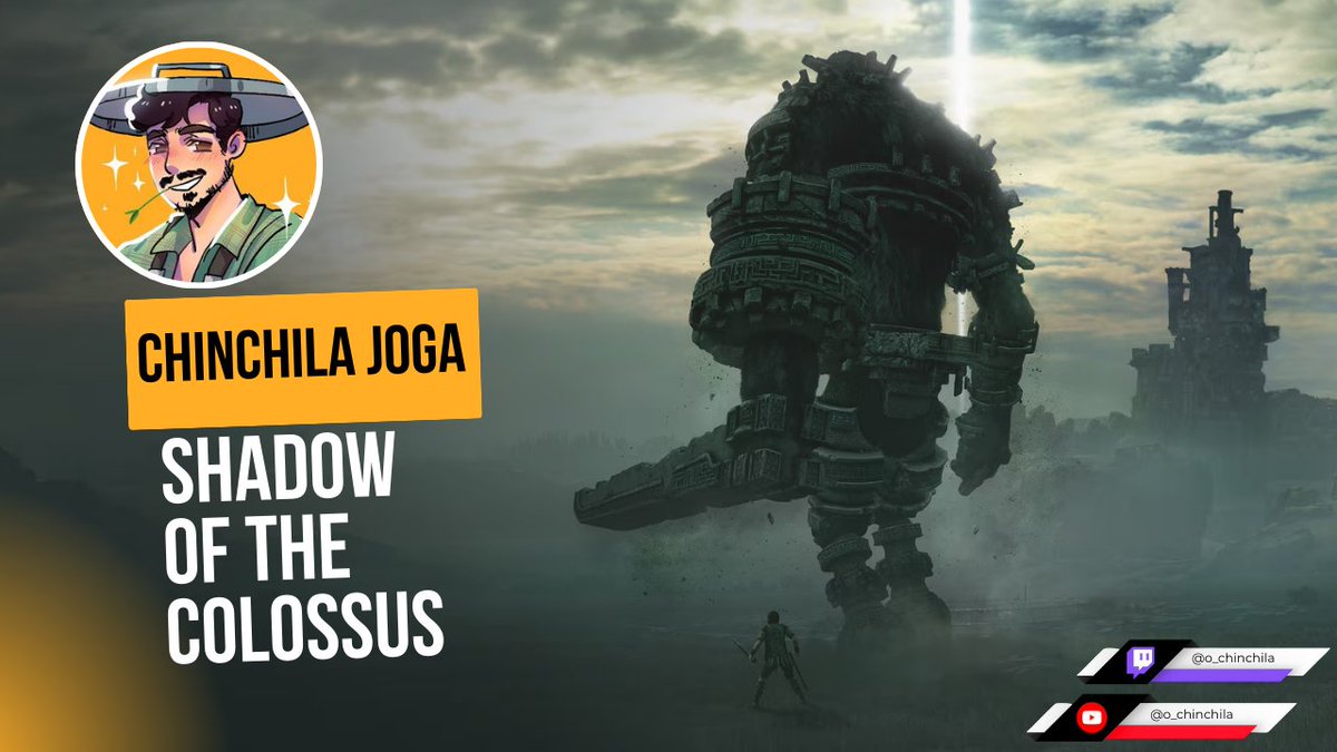 Ontem começamos Shadow of the Colossus e vamos agora dar continuidade a esse tão aclamado clássico do Ps
Vale lembrar que o void da primeira parte logo mais estará disponivel no YouTube assim como a continuação de hoje!
🔴LIVE ON: twitch.tv/o_chinchila