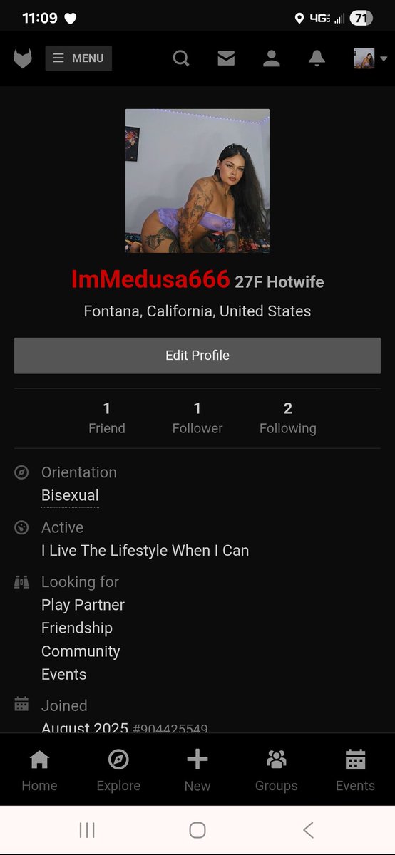 This will be the last time I make a FetLife. So add me while you can 😈