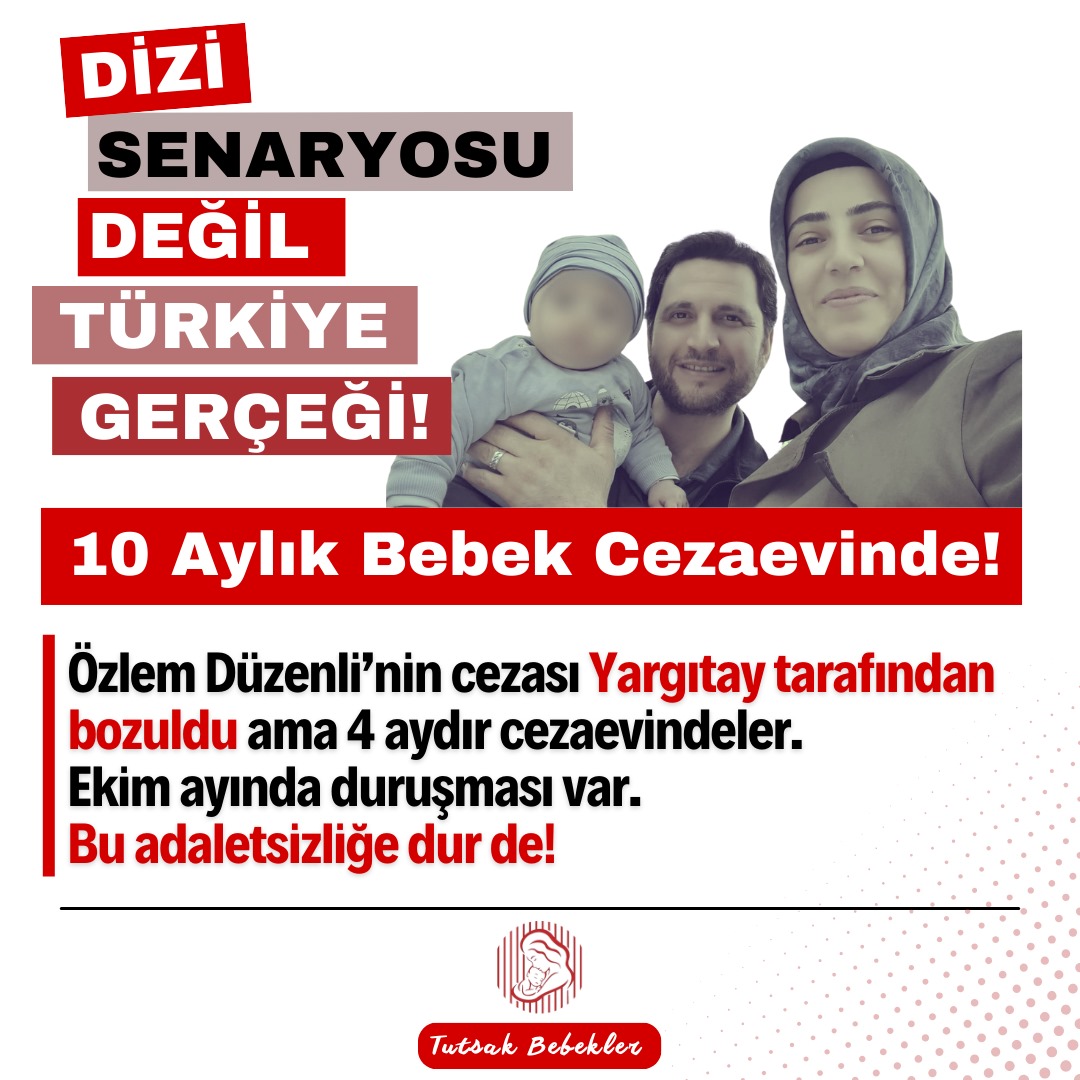 🌹🌹🌹 (@kusgibifree) on Twitter photo 10AylıkEfe Cezaevinde
Bir bebek daha yürümeyi öğrenmeden parmaklıklarla tanışıyor.
Efe’nin suçu yok, ama çocukluğu çalınıyor.
@SezginTanriku @SibelYigitalp <a href="/GulizarBicer/">Gülizar Biçer Karaca</a> @barisaltaytr 10AylıkEfe Cezaevinde
Bir bebek daha yürümeyi öğrenmeden parmaklıklarla tanışıyor.
Efe’nin suçu yok, ama çocukluğu çalınıyor.
@SezginTanriku @SibelYigitalp <a href="/GulizarBicer/">Gülizar Biçer Karaca</a> @barisaltaytr