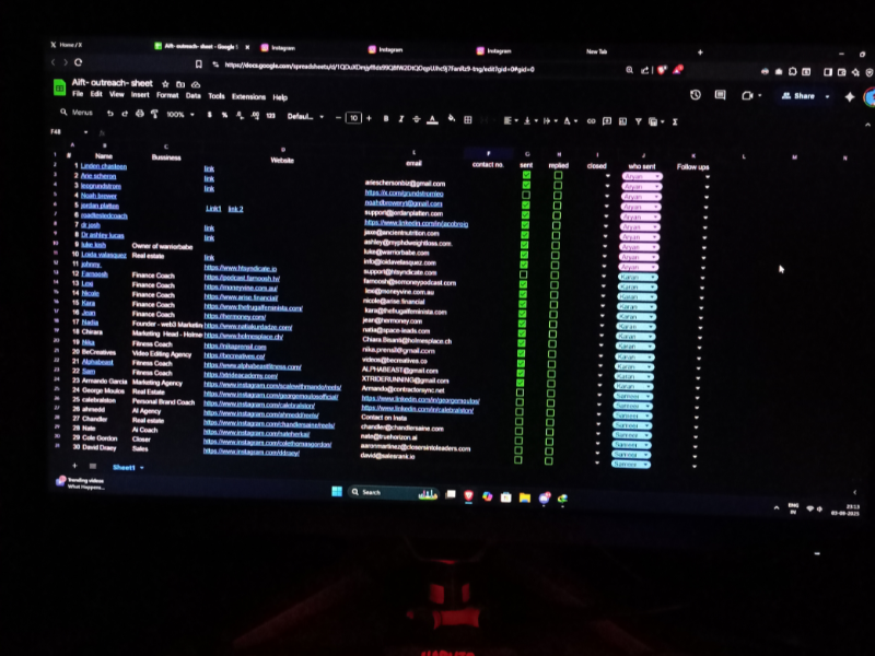 Day 04: Building a $2k Business in 30 Days

Today my friend tag along, and now we’re a team of three  
With more brains at work, we’ve got new ideas, different ways to solve problems, and of course, 3x the output.

We sent out 30 carefully researched emails to high quality