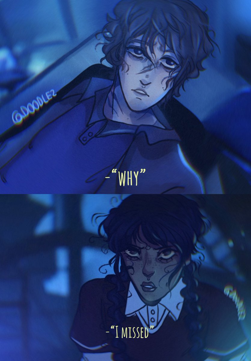 viviwonders01's tweet photo. Soooo…👀(SPOILERS🚨) #Weyler #WednesdaySeason2 #wednesdayaddams #tylergalpin #Fanart https://t.co/w0BGgDVGOy