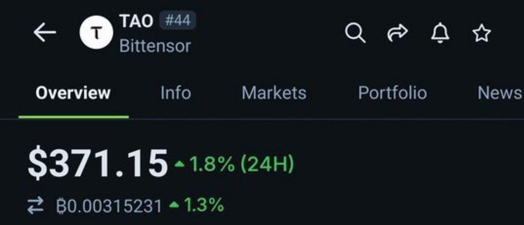 Fatimabadam's tweet image. Want to earn $TAO just by being active on X

It’s easy. 
- Like = earnTAO  
- Repost = earn more  
- Comment = earn even more!

At $371, every move counts. Don’t miss the AI wave with @inspectxyz and @NuanceSubnet.

#NuanceInspectxyz