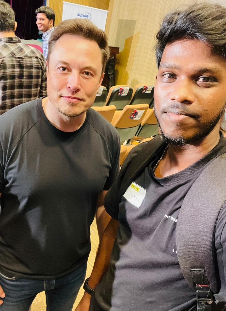 bcom2ecom's tweet photo. Just chilling with @elonmusk ๐๐โจ Who knew a nano banana could bend space & time? ๐๐ #FutureIsHere
#ElonMusk #SpaceX #Tesla #Starlink #Neuralink #AI #Innovation #SpaceVibes #BananaTech #NextLevel #FutureIsNow #CrazyIdeas #MemeLife #nanobanana https://t.co/WgjCHFynBN