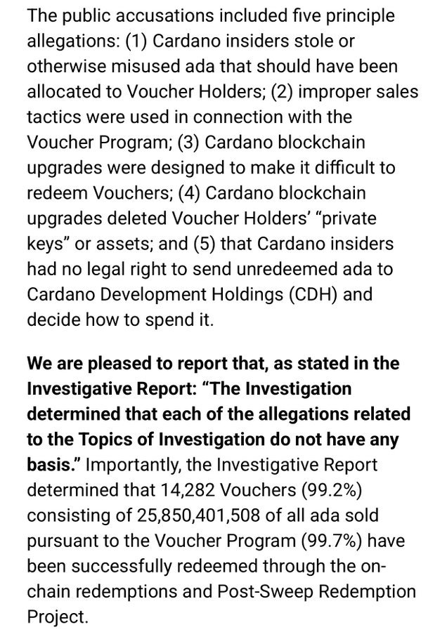 Mintern (@minswapintern) on Twitter photo BREAKING NEWS:
CHARLES HOSKINSON HAS BEEN CLEARED OF ALL ACCUSATIONS 😱😱😱
A forensic audit has officially cleared Cardano $ADA founder <a href="/IOHK_Charles/">Charles Hoskinson</a> of all accusations, putting an end to the controversy.
The report confirms that the claims against him were baseless, BREAKING NEWS:
CHARLES HOSKINSON HAS BEEN CLEARED OF ALL ACCUSATIONS 😱😱😱
A forensic audit has officially cleared Cardano $ADA founder <a href="/IOHK_Charles/">Charles Hoskinson</a> of all accusations, putting an end to the controversy.
The report confirms that the claims against him were baseless,