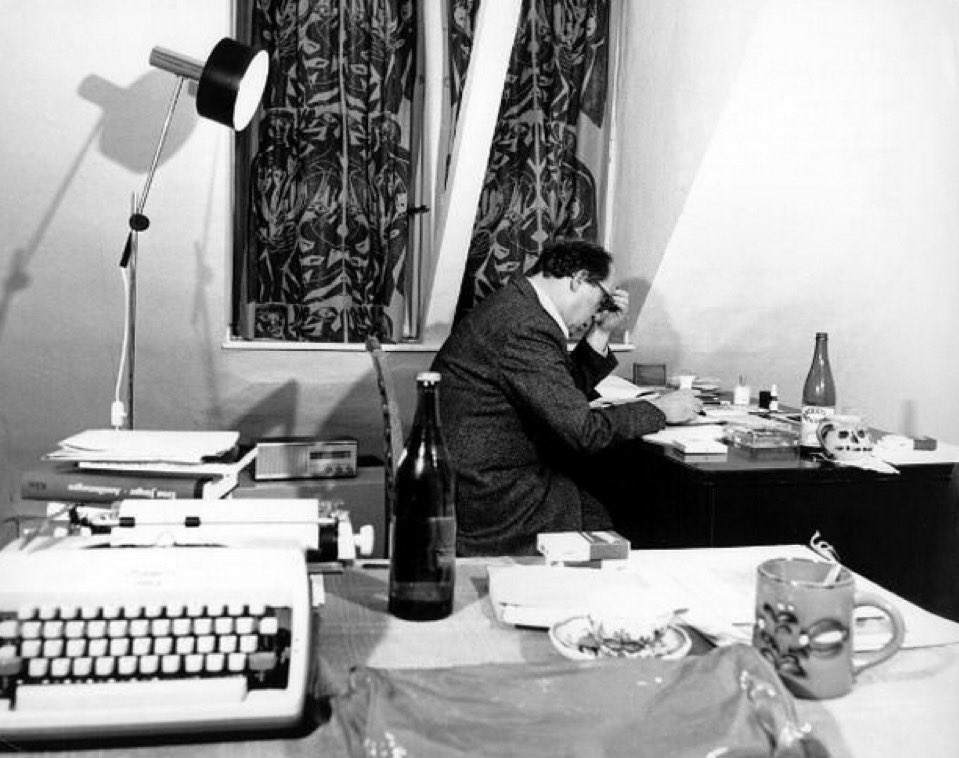 Heinrich Böll at his studio