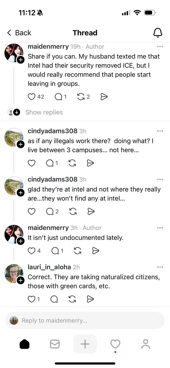 JoeyRussell's tweet photo. #Unconfirmed 
 #ICE agents have been spotted on #Intel campus in the #Hillsboro and #Aloha area https://t.co/ujolkviyKI