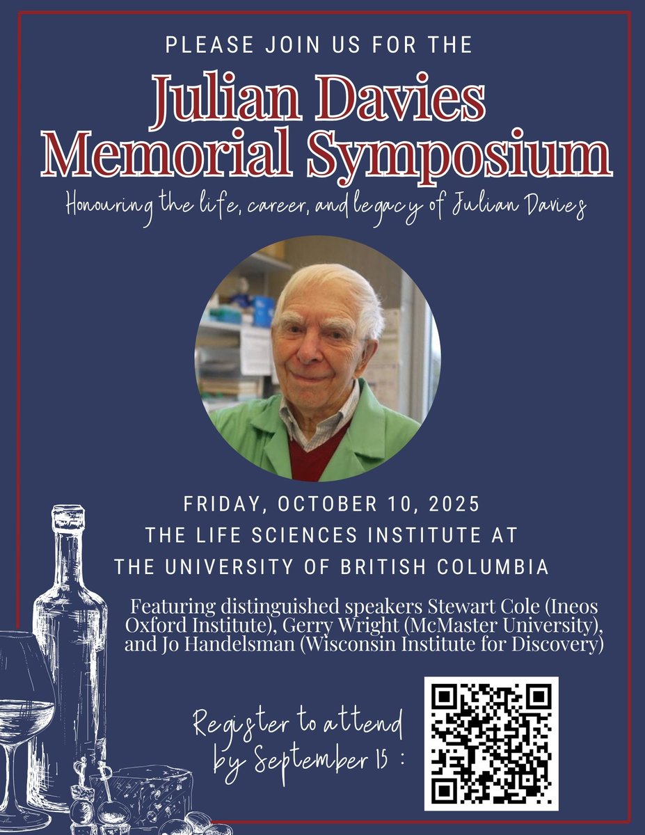 View the agenda for the Julian Davies Memorial Symposium!: tinyurl.com/yvhf37vy Please complete this form by September 15 to register to attend: tinyurl.com/4zvpu6t2