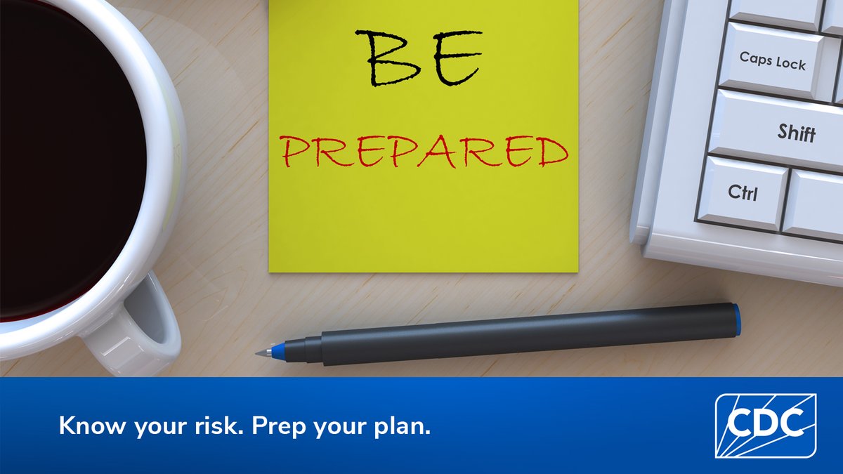 Storms, floods, earthquakes...every area has risks.

Make your emergency plan fit the threats you could face. Know it. Prep it. Practice it.⚡

bit.ly/45CQkT3

#NationalPreparednessMonth #BeReady #FamilySafety #PrepYourHealth
