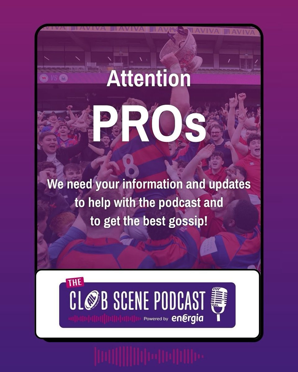 theclubscenepod's tweet photo. The first around the grounds of the season is our annual request for the latest updates from your club as we head into Season 8 of The Club Scene Podcast. 
Use the link in our bio to submit players in/out, give us guest recommendations, or general news that would highlight the great things happening across the #EnergiaAIL. 
PROs ideally, but we will take submissions from all sources, and clubs that don’t submit anything will be named 👀 
Deadline is Friday September 12th! 
https://t.co/TsHBYdZRf5