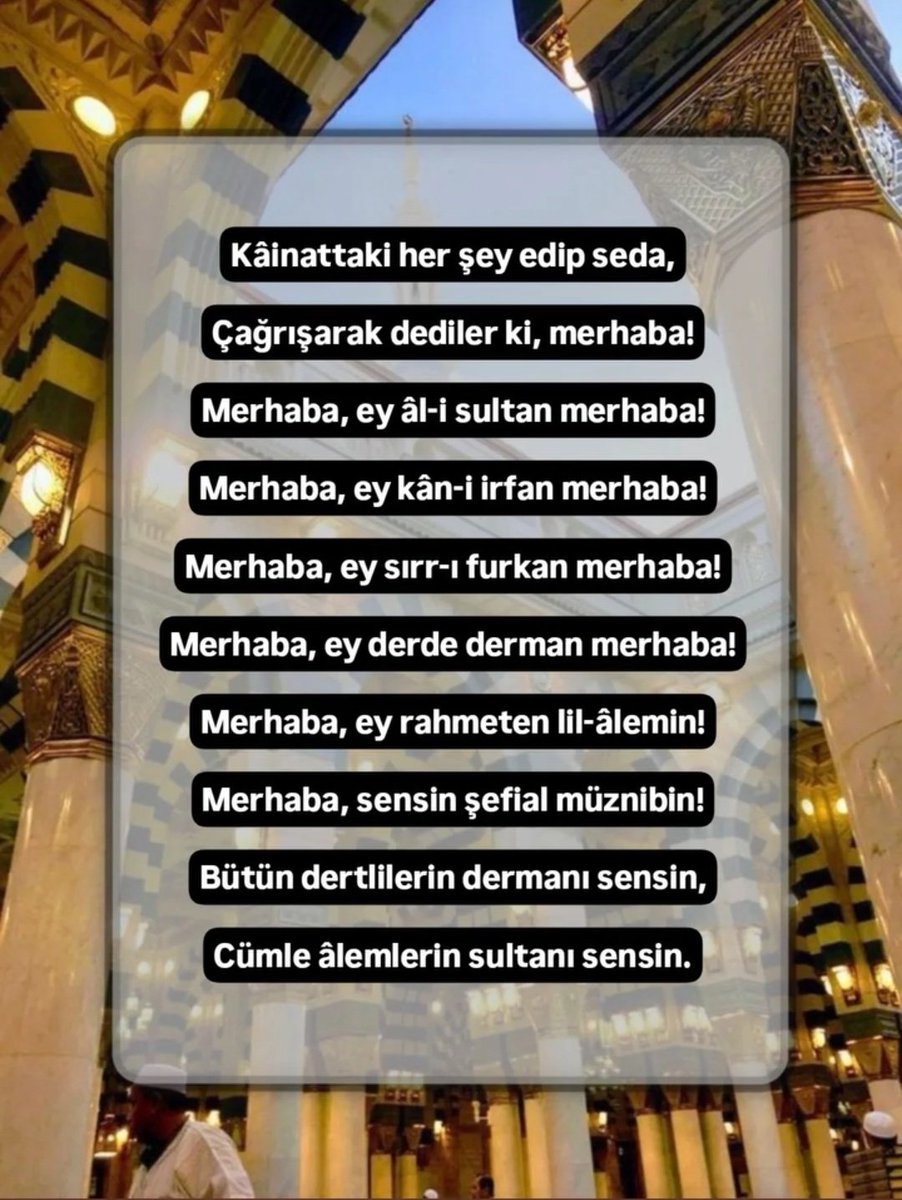وَمَٓا اَرْسَلْنَاكَ اِلَّا رَحْمَةً لِلْعَالَم۪ينَ. 
Biz, seni bütün insanlık için sadece bir rahmet olarak gönderdik.
{Enbiya suresi 107. ayet}
Doğum günün kutlu olsun eyy Rahmet Peygamberi 
#NaatlarlaEfendimiz
#mevlidkandilimizmübarekolsun