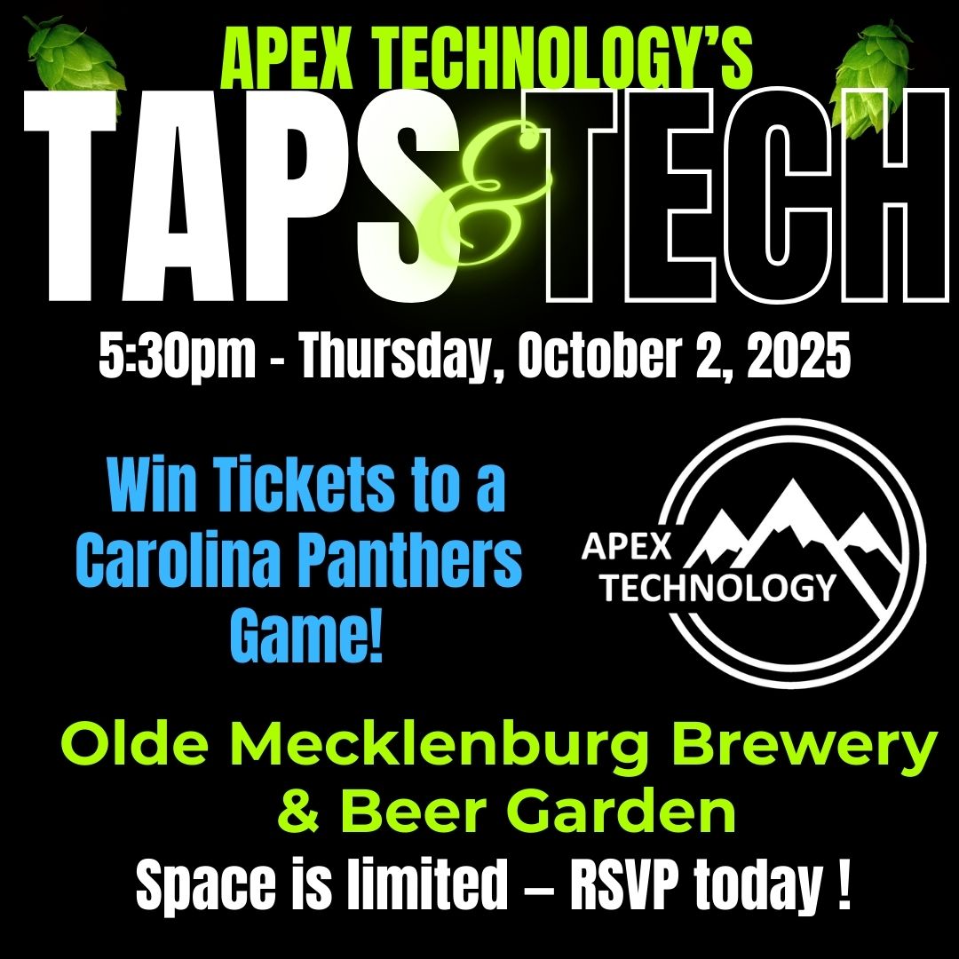 ApexTechCorp's tweet image. Don&apos;t miss your chance to win great prizes, enjoy some local beers, and network with some of our community business leaders. Curious about IT Planning for 2026? We&apos;ll be chatting about what to consider to help your business grow in 2026. RSVP: trustapex.com/resources/even…