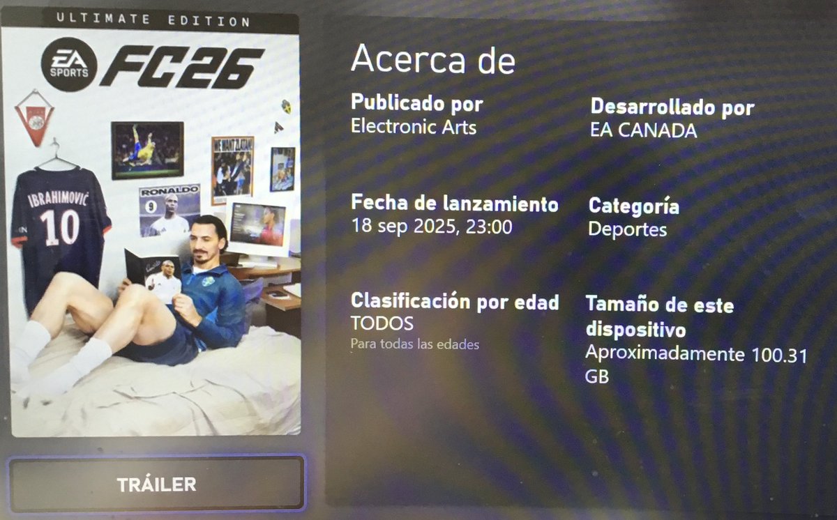 Vieron que aparece una Hora Antes del 19 el Lanzamiento de la Ultimate Edición de FC26 👇🏻

⏳En sus Regiones aparece igual? 🤔