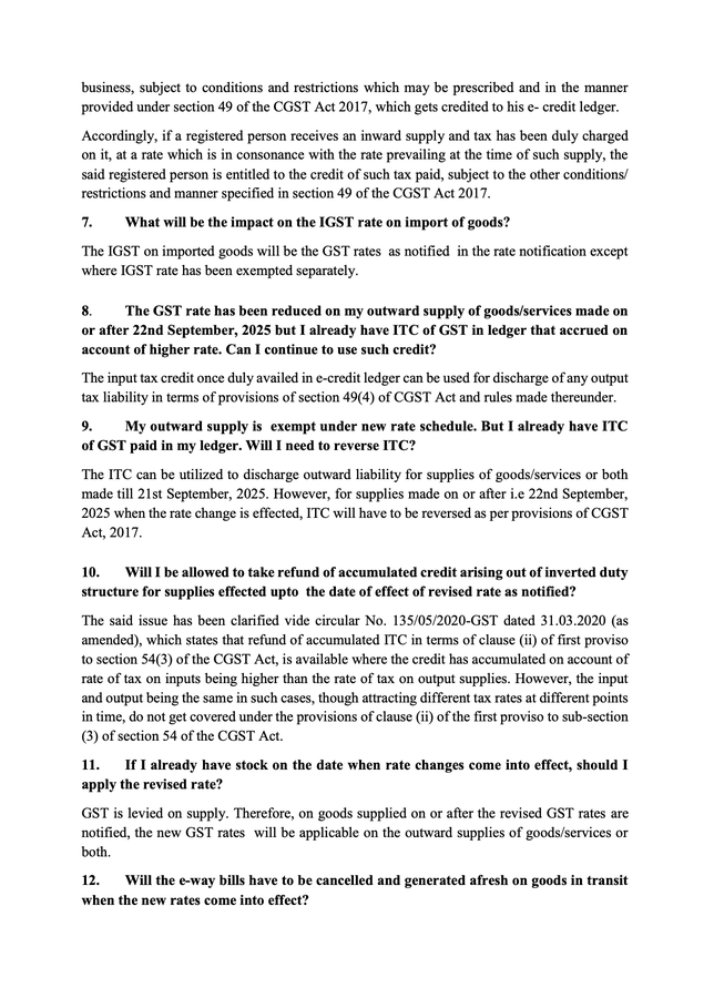 DDNewslive's tweet image. Frequently Asked Questions (FAQs) on the decisions of the 56th #GSTCouncil held in New Delhi.

@nsitharaman @FinMinIndia @GST_Council @MIB_India #GSTCouncilMeeting #GSTCouncilMeet #NextGenGST