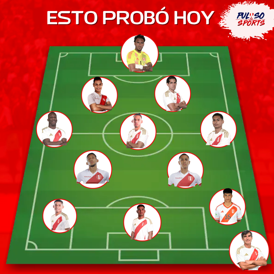 SE VA MOLDEANDO EL ONCE

Con Abram, Christofer González y Quevedo, este fue el equipo 🇵🇪 que paró hoy Óscar Ibáñez de cara al partido ante Uruguay 🇺🇾

Info: <a href="/Gustavo_p4/">Gustavo Peralta Coello</a>