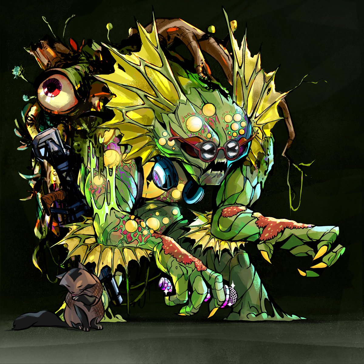 Each <a href="/10KTFshop/">Wagmi-san</a> The Grailed PFP has an origin trait based on <a href="/OthersideMeta/">Othersidemeta</a> environment traits. I've been looking to pick up a tier 5 plague Otherdeed to match my Epic Swampy Grailed PFP and an offer finally hit! Take a look at this beauty! Swampy is looking forward to touring