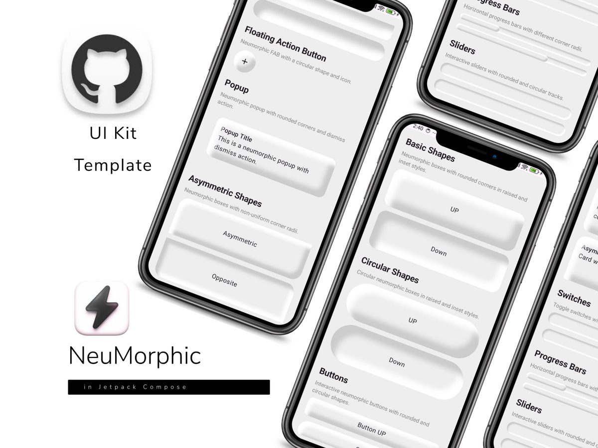 BoltUix's tweet image. Neumorphic UI Kit in Jetpack Compose - Free, Open-Source, No 3rd-Party Libraries
reddit.com/r/JetpackCompo…
#jetpackcompose #jetpackcomposedev #androiddev
