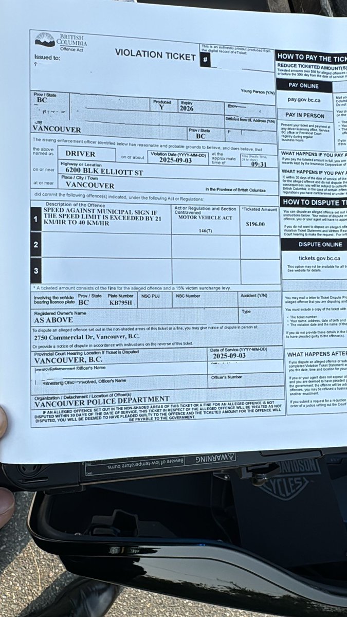 VPDTrafficUnit's tweet image. Now that kids and staff are back in school, @VancouverPD motor officers are enforcing speed violations with assistance of @svcpc volunteers. This person was doing 57 km/h in a 30 zone at Waverley Elementary School. #WeAreOutThere #SchoolSafety #NoNeedForSpeed