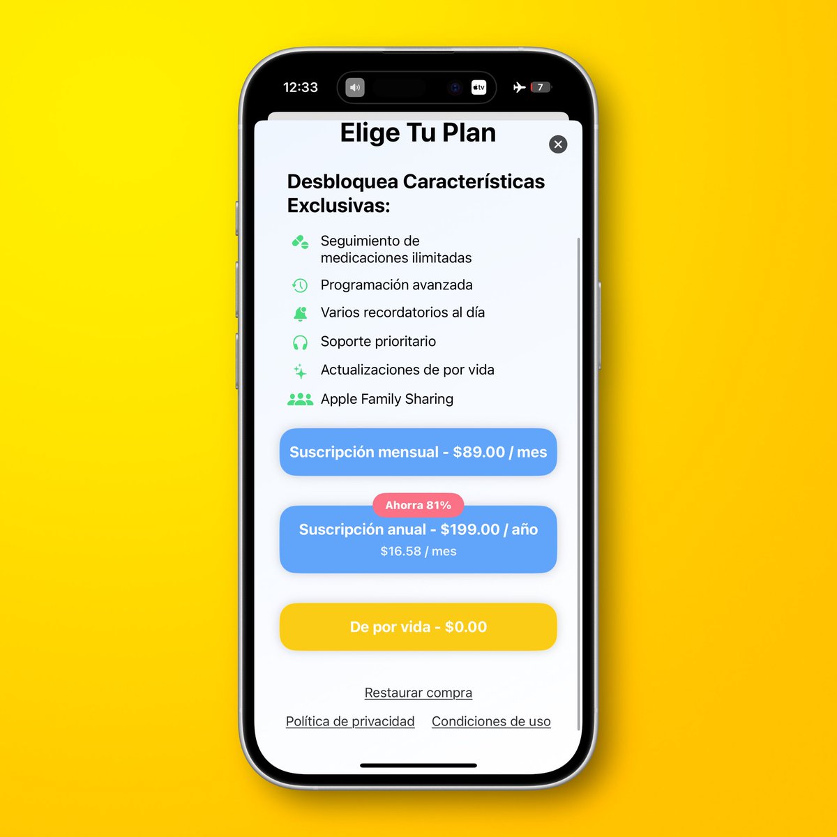 🤑GRATIS de por VIDA por TIEMPO LIMITADO📲

Es para llevar control de medicamentos o vitaminas… sin duda vale la pena muchísimo!

apps.apple.com/mx/app/calenda…

👀 Podría no estar disponible en algunos países.