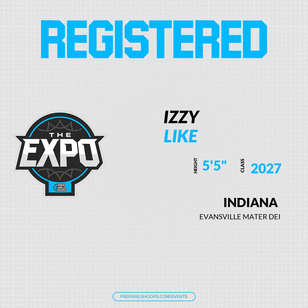 Welcome Class of 2027 Izzy Like (<a href="/Izzy_Like33/">Izzy Like</a>) of Evansville Mater Dei HS to the <a href="/PGHIndiana/">Prep Girls Hoops Indiana</a> Showcase @ The Farmers Bank Fieldhouse. 

🔥🏀 #PGHFreshmanShowcaseIN 🏀🔥

Register NOW! 👇  
events.prepgirlshoops.com/e/1649/registe…